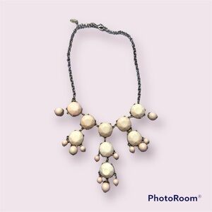 Light Pink & Gold Bubble Statement Necklace
